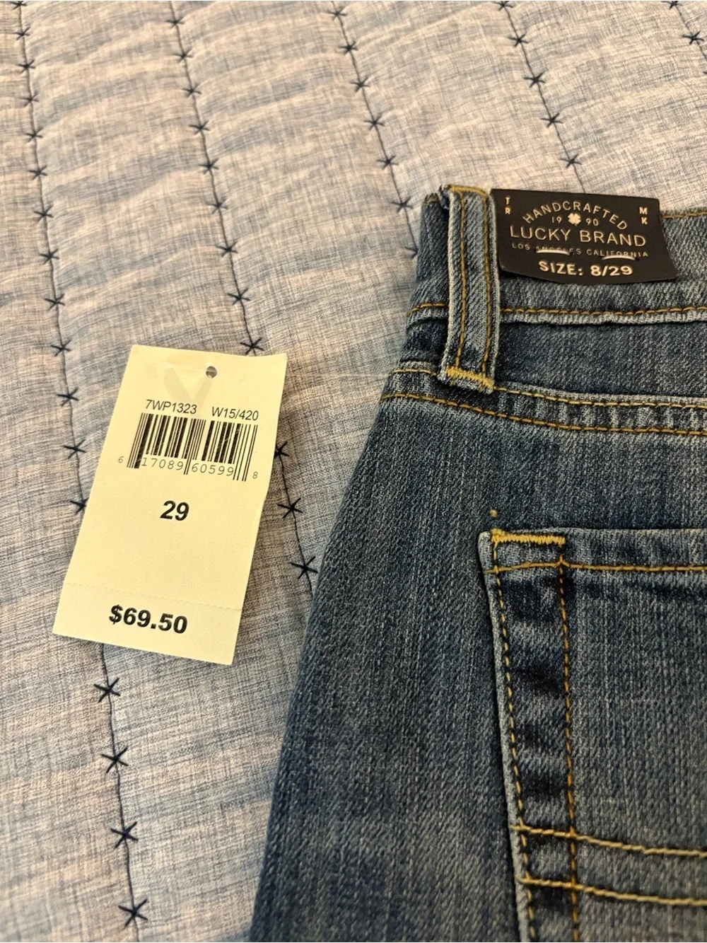 Lucky Brand Men's-Style Boyfriend Denim Shorts in Medium Blue Wash